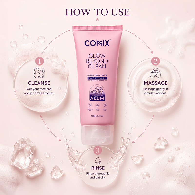 GLOW BEYOND CLEAN – FACEWASH WITH GOODNESS OF ALUM