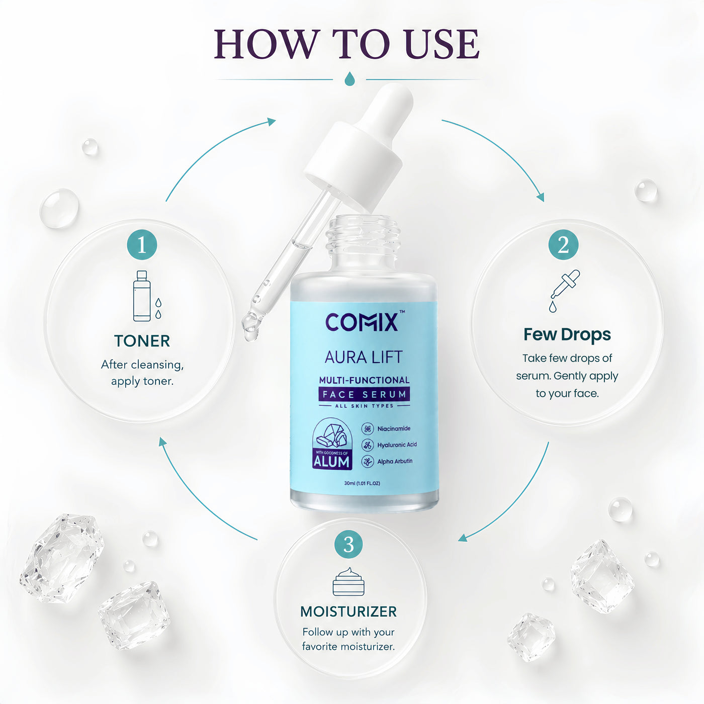 AURA LIFT – FACE SERUM WITH GOODNESS OF ALUM