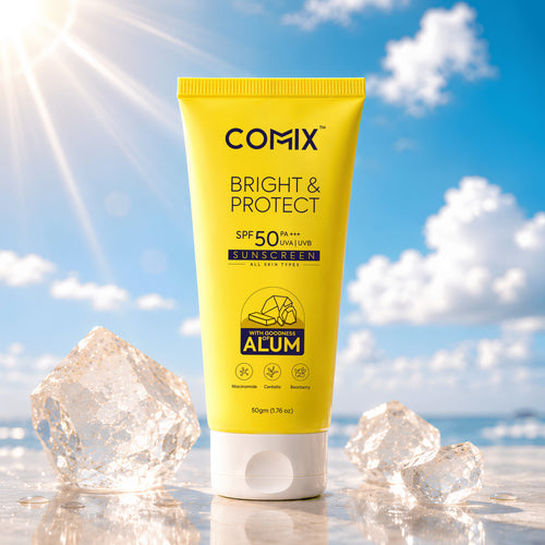 BRIGHT & PROTECT SUNSCREEN WITH GOODNESS OF ALUM