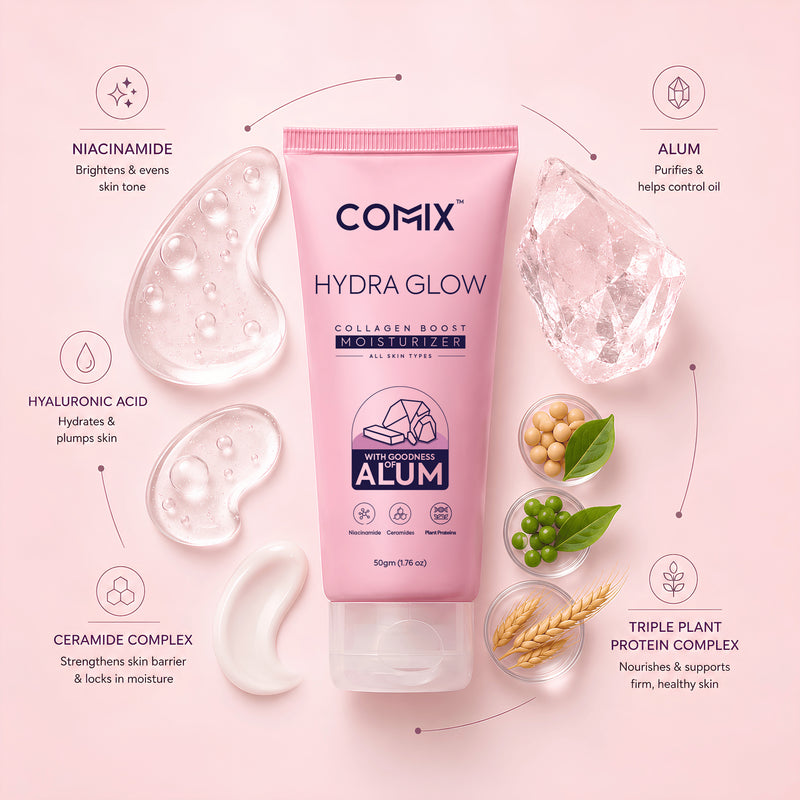 HYDRA GLOW - COLLAGEN BOOST - MOISTURIZER WITH GOODNESS OF ALUM