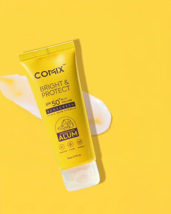 BRIGHT & PROTECT SUNSCREEN WITH GOODNESS OF ALUM
