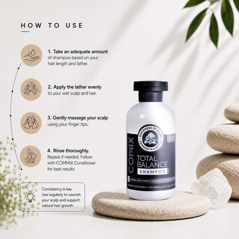 TOTAL BALANCE : SHAMPOO WITH GOODNESS OF ALUM