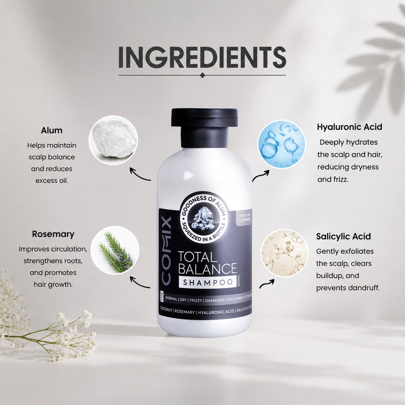 TOTAL BALANCE : SHAMPOO WITH GOODNESS OF ALUM