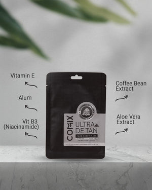 DE TAN – FACE SHEET MASK WITH GOODNESS OF ALUM