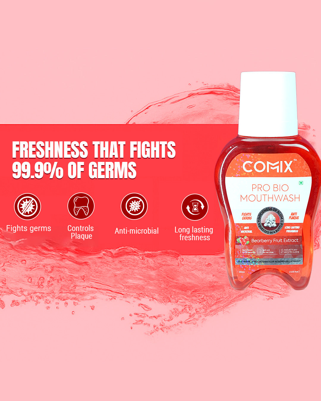 PRO BIO : MOUTHWASH WITH GOODNESS OF ALUM