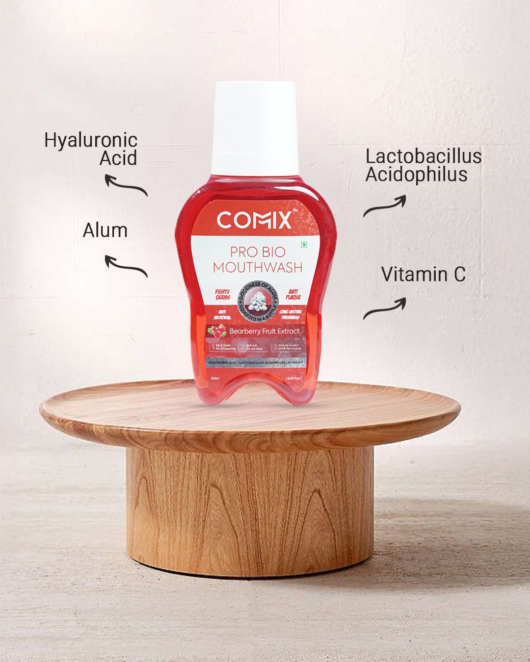 PRO BIO : MOUTHWASH WITH GOODNESS OF ALUM