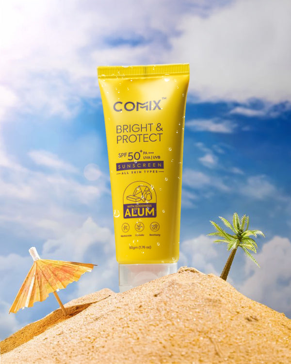 BRIGHT & PROTECT SUNSCREEN WITH GOODNESS OF ALUM