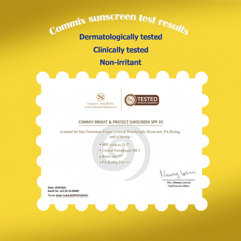 BRIGHT & PROTECT SUNSCREEN WITH GOODNESS OF ALUM